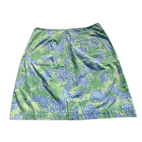 Vintage Lilly Pulitzer “Crab Salad” Skirt | Size 10 | Coastal Print Nauticalcore - Picture 7 of 10